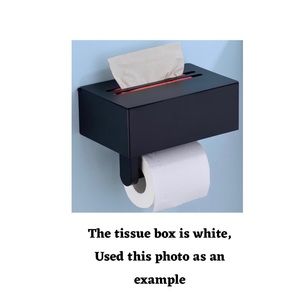 Trustmi White Metal Stainless Tissue & Toilet Paper Holder, NEW